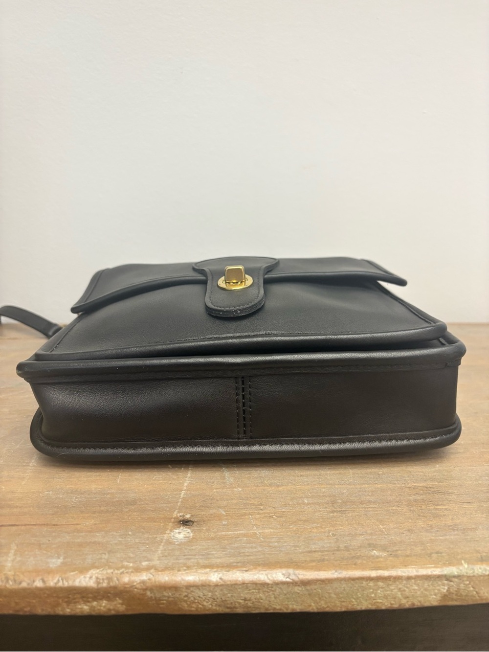 Vintage 90’s Black COACH Station Leather Bag 5130-crossbody- Beautiful! - Picture 7 of 16